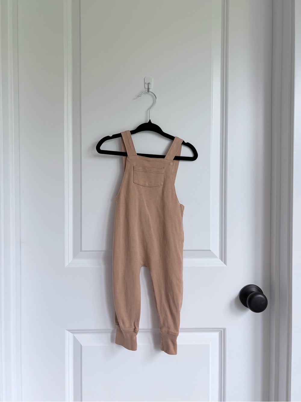 Colored Organics Beige Cotton Overalls